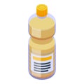 Canola oil fine bottle icon, isometric style Royalty Free Stock Photo