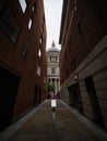 Canon Alley Queens Head passage narrow lane facade architecture of St Pauls Cathedral London England Great Britain UK Royalty Free Stock Photo