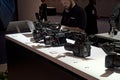 Canon cameras and photo-shoot booth at the Consumer Electronic Show CES 2020