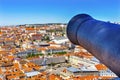 Canon Castelo de Sao Jorge Fort Orange Roofs Lisbon Portugal