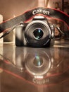 Canon 200D set with YONGNUO 50 mm lens f 1..8 large Aperture auto focus.