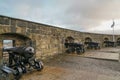 Canon at Edinburgh castle in Scotland Royalty Free Stock Photo