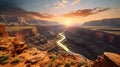 Spectacular Sunset Canyon: A Romantic Rangercore Backdrop