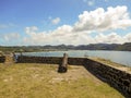 Canon at Fort Rodney Pigeon Island Saint Lucia Royalty Free Stock Photo