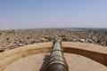 Canon on Jaisalmer Fort Rampart Royalty Free Stock Photo