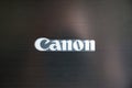 Canon logo on printer