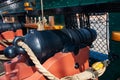 Canon of the Old Ironsides or USS Constitution Royalty Free Stock Photo