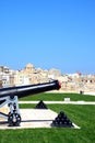 Canon in Upper Barrakka Gardens, Valletta.