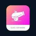 Canon, Weapon Mobile App Icon Design