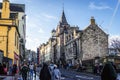 Canongate Street in Edinburghh, Scotland