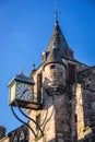 Canongate Tolbooth clock in Edinburgh