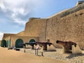 Canons in fort Saint Elmo in Valletta in Malta 6.3.2020