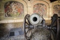 Canons in the old city of Geneva, March 2016