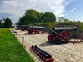 Fort McHenry canons Royalty Free Stock Photo