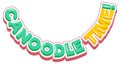 Canoodle time isolated word text Royalty Free Stock Photo