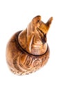 Canopic jar over white Royalty Free Stock Photo