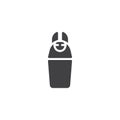 Canopic jar vector icon Royalty Free Stock Photo