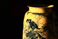 Canopic jars details,Jingdezhen China Royalty Free Stock Photo