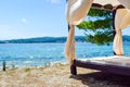 Canopy Bed Beach Royalty Free Stock Photo