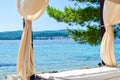 Canopy Bed Beach Royalty Free Stock Photo