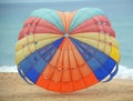 Canopy of Parachute for Parasailing Royalty Free Stock Photo