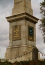 Canossa Column on Burgberg hilltop, Bad Harzburg, Harz mountains, Lower Saxony, Germany. Royalty Free Stock Photo