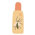 Insects repellent spray vector illustration