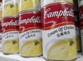 Cans of Campbell's chicken cream