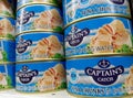 Cans of Captain's Catch Tuna Chunks Royalty Free Stock Photo