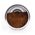 Cans of instant coffee Royalty Free Stock Photo