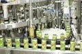 Cans mojitos on conveyor in Ochakovo factory Royalty Free Stock Photo