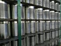 Cans packed and palletized Royalty Free Stock Photo