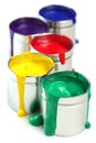 Cans of paint Royalty Free Stock Photo