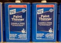 Cans of Paint Thinner Royalty Free Stock Photo