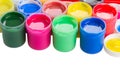 Cans of paints Royalty Free Stock Photo