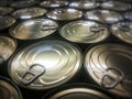 Cans palletized Royalty Free Stock Photo