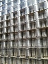 Cans palletized Royalty Free Stock Photo