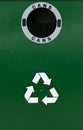 Cans recycling bin Royalty Free Stock Photo