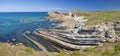 Cantabria, Costa Quebrada, amazing rock formations Royalty Free Stock Photo