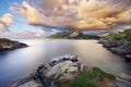 Cantabrian coast in Sonabia Royalty Free Stock Photo
