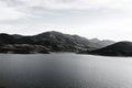 Cantabrian Mountains with artificial lake