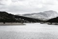Cantabrian Mountains with artificial lake