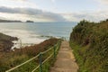 Cantabrian views from the Zarautz viewpoint Royalty Free Stock Photo
