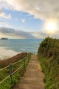 Cantabrian views from the Zarautz viewpoint Royalty Free Stock Photo