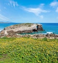 Cantabric coast summer landscape