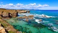 Cantabric coast summer landscape.