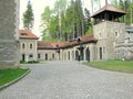Cantacuzino Castle courtyard
