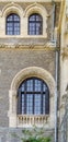 Cantacuzino castle facade details with windows