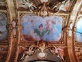 Cantacuzino Palace interior - ceiling painted and angels