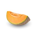 cantaloupe melon isolated on white background Royalty Free Stock Photo